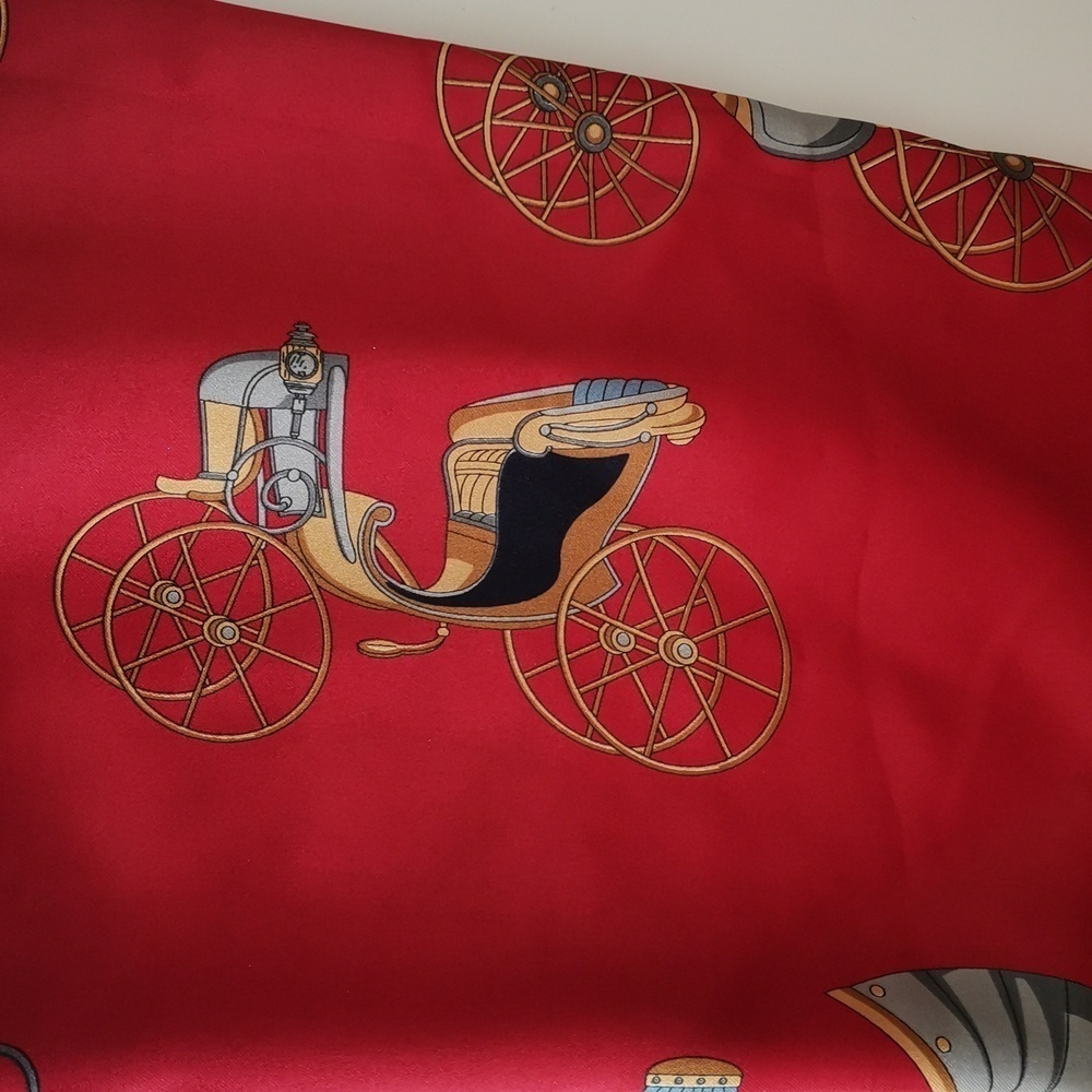 NICOLE DE BEAUVOIR PARIS SILK SCARF - Picture 2 of 4